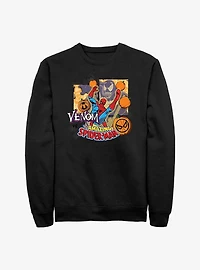 Marvel Spider-Man Venom vs Spider-Man Halloween Sweatshirt
