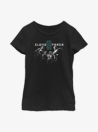 Star Wars: The Bad Batch Peering Over Youth Girls T-Shirt
