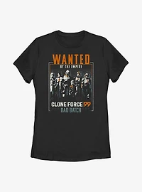 Star Wars: The Bad Batch Wanted Clones Womens T-Shirt