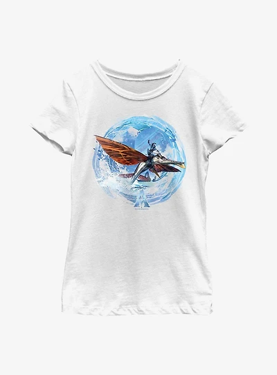 Avatar: The Way Of Water Circle Frame Youth Girls T-Shirt