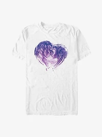 Avatar: The Way of Water Jake and Neytiri Face Heart T-Shirt