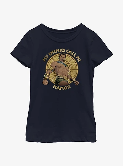Marvel Black Panther: Wakanda Forever Call Me Namor Youth Girls T-Shirt