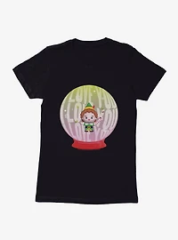 Elf I Love You Snowglobe Womens T-Shirt