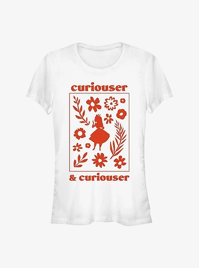 Disney Alice In Wonderland Curiouser and Curiouser Girls T-Shirt