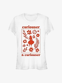 Disney Alice In Wonderland Curiouser and Curiouser Girls T-Shirt