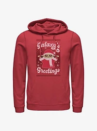 Star Wars The Mandalorian Grogu Galaxy's Greetings Hoodie
