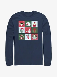 Star Wars The Mandalorian Grogu Festivities Long-Sleeve T-Shirt