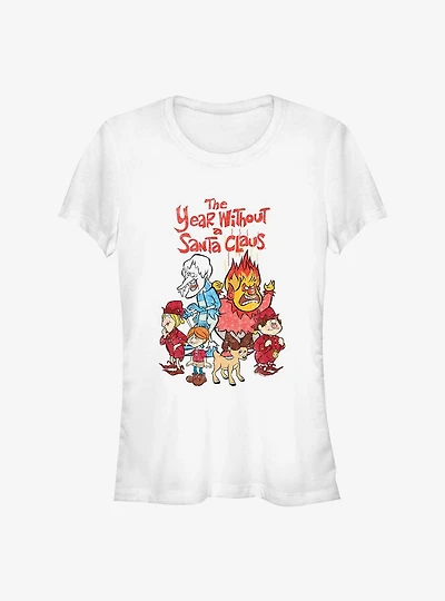 The Year Without A Santa Claus Logo Group Girls T-Shirt