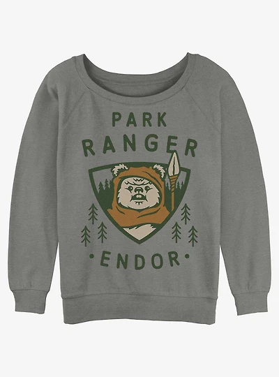 Star Wars Park Ranger Girls Slouchy Sweatshirt