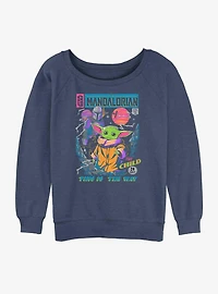 Star Wars The Mandalorian Comic Cover Girls Slouchy Sweatshirt