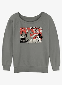 Disney Mickey Mouse Headless Horseman Girls Slouchy Sweatshirt