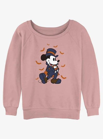 Disney Mickey Mouse Vampire Girls Slouchy Sweatshirt