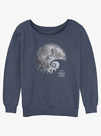 The Nightmare Before Christmas Jack Skellington Night Moon Girls Slouchy Sweatshirt