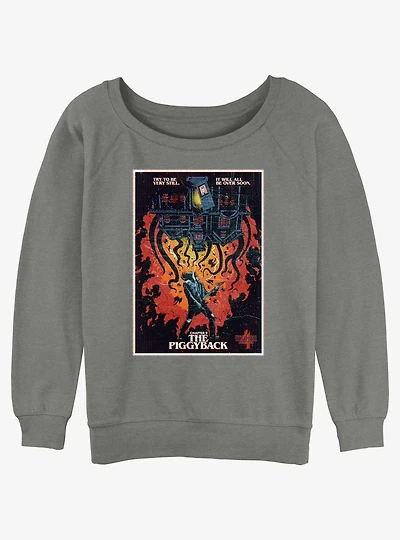Stranger Things x Butcher Billy The Piggyback Girls Slouchy Sweatshirt