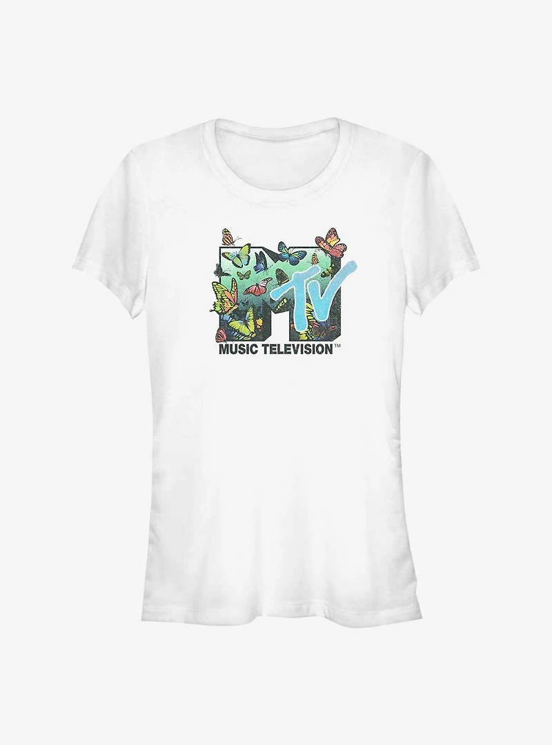 MTV Butterflies Logo Girls T-Shirt