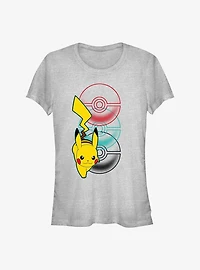 Pokemon Catch Pikachu Girls T-Shirt