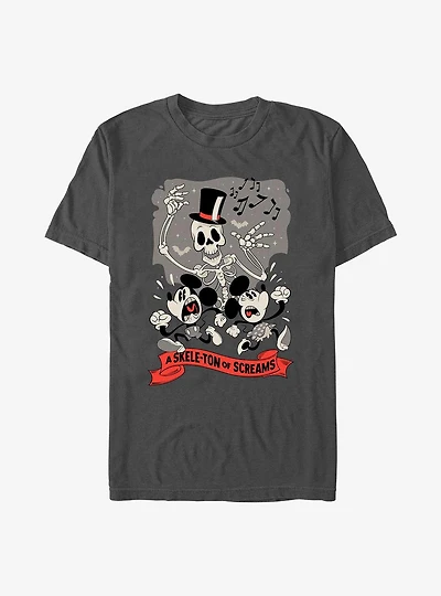 Disney Mickey Mouse A Skele-Ton of Screams T-Shirt