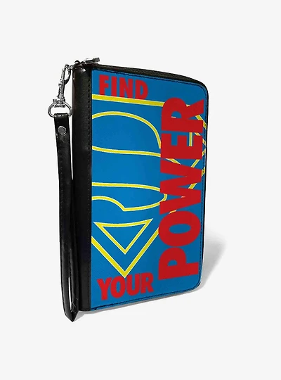 DC Comics Superman Shield Find Your Power Zip Around Wallet