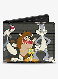 Looney Tunes 6 Character Group Lineup Bifold Wallet