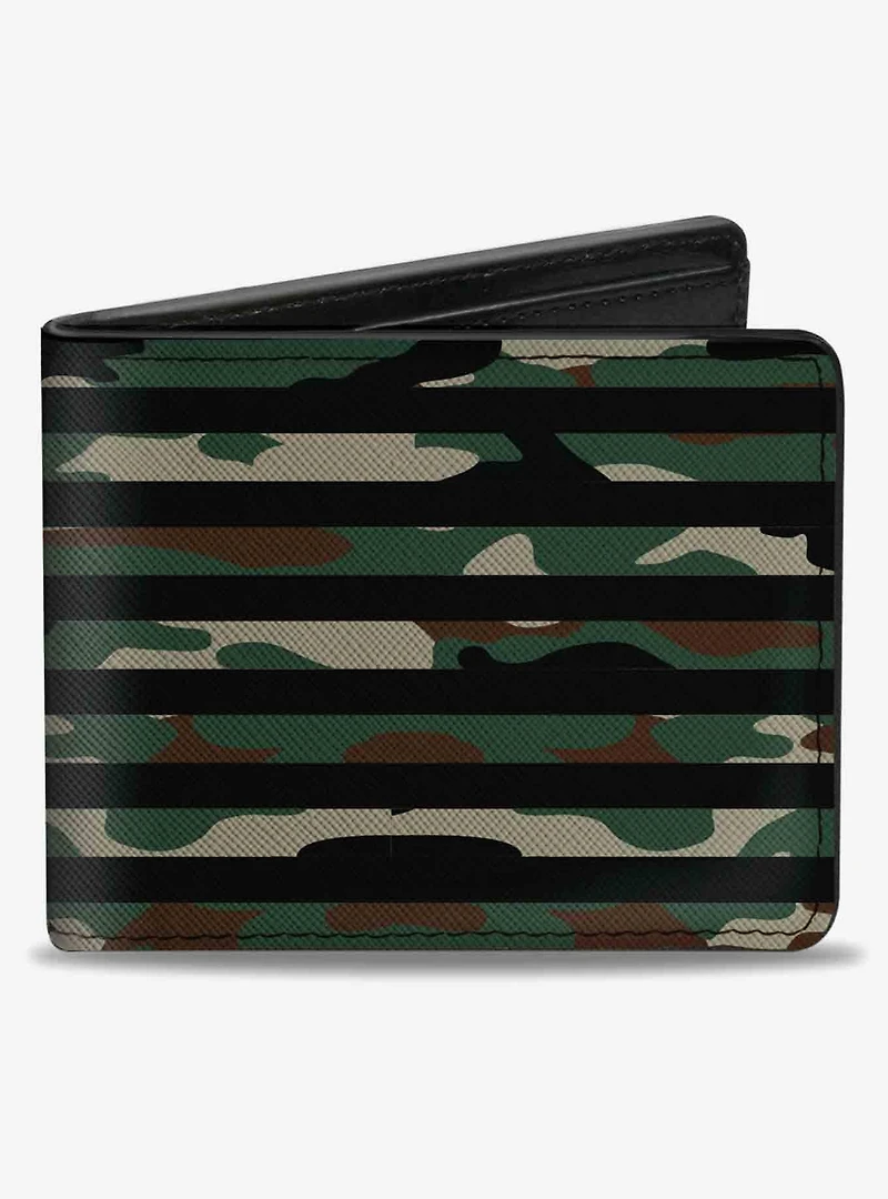 Ram Logo Americana Flag WeaTheCamo Olive Olive Bifold Wallet