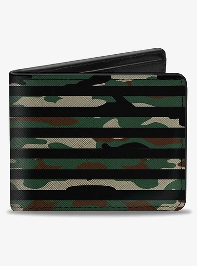 Ram Logo Americana Flag WeaTheCamo Olive Olive Bifold Wallet