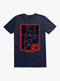 Cobra Kai San Fernando Valley Map T-Shirt