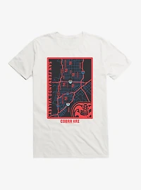 Cobra Kai San Fernando Valley Map T-Shirt