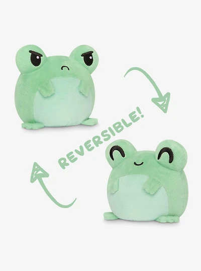 Tee Turtle Happy + Angry Reversible Mood 5 Inch Frog Plush