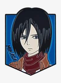 Attack on Titan Mikasa Portrait Enamel Pin - BoxLunch Exclusive