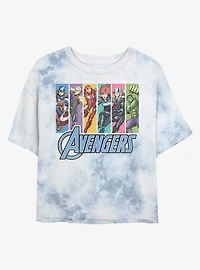 Marvel Avengers Original Unite Tie-Dye Girls Crop T-Shirt