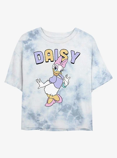 Disney Daisy Duck Sassy Tie-Dye Girls Crop T-Shirt