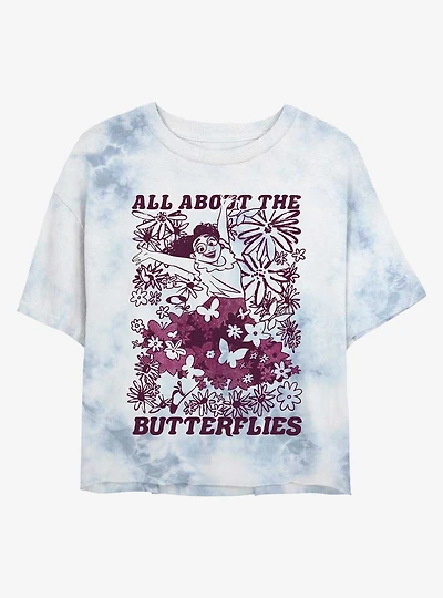 Disney Encanto Mirabel All About Butterflies Tie-Dye Girls Crop T-Shirt