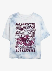 Disney Encanto Mirabel All About Butterflies Tie-Dye Girls Crop T-Shirt