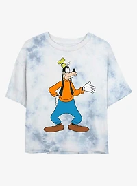Disney Goofy Traditional Goofy Tie-Dye Girls Crop T-Shirt