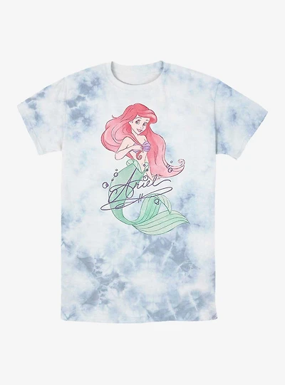 Disney The Little Mermaid Signed Ariel Tie-Dye T-Shirt
