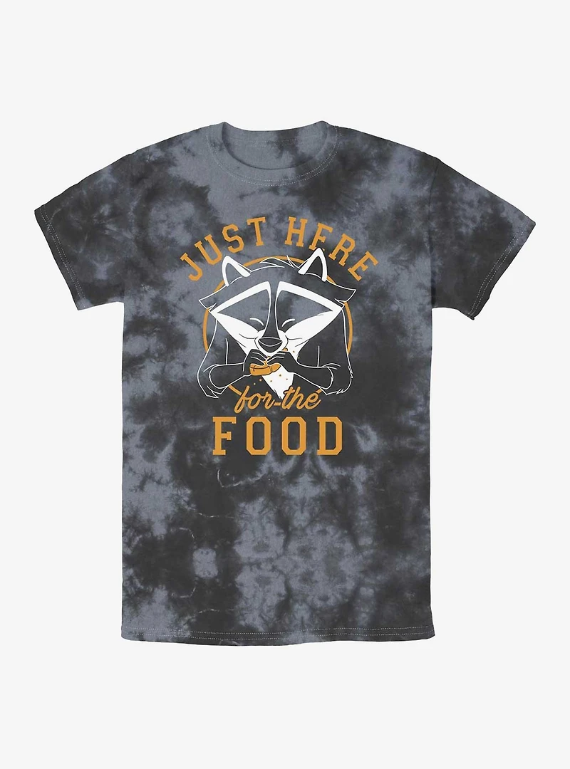 Disney Pocahontas Meeko Here For Food Tie-Dye T-Shirt