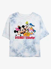 Disney Mickey Mouse Disney Squad Tie-Dye Girls Crop T-Shirt
