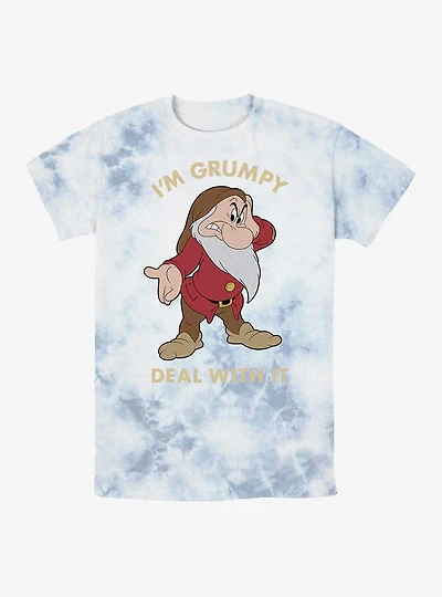 Disney Snow White and the Seven Dwarfs Grumpy Deal With It Tie-Dye T-Shirt
