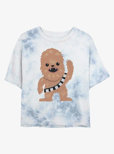 Star Wars Chewie Cutie Tie-Dye Girls Crop T-Shirt