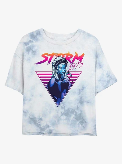 Marvel X-Men Neon Storm Tie-Dye Girls Crop T-Shirt