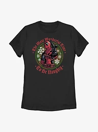 Marvel Deadpool Wonderful Time To Be Naughty Womens T-Shirt
