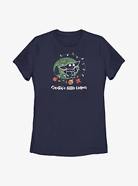 Star Wars The Mandalorian Santa's Helper Womens T-Shirt