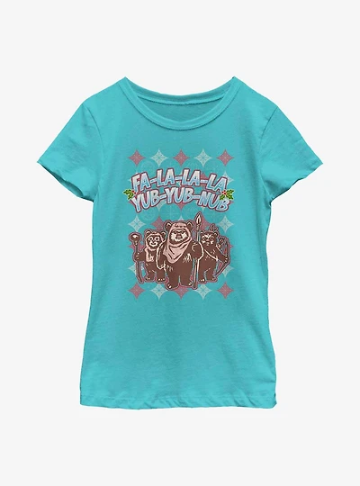 Star Wars Ewok Holiday Festivities Youth Girls T-Shirt