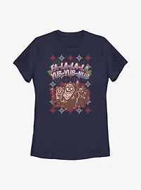 Star Wars Ewok Holiday Festivities Womens T-Shirt