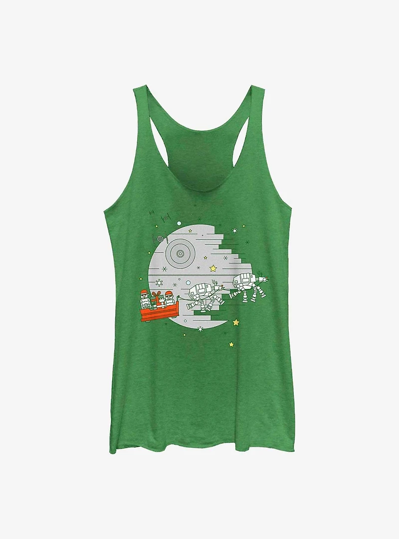 Star Wars Christmas Death Womens Tank Top