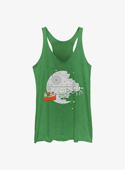 Star Wars Christmas Death Womens Tank Top