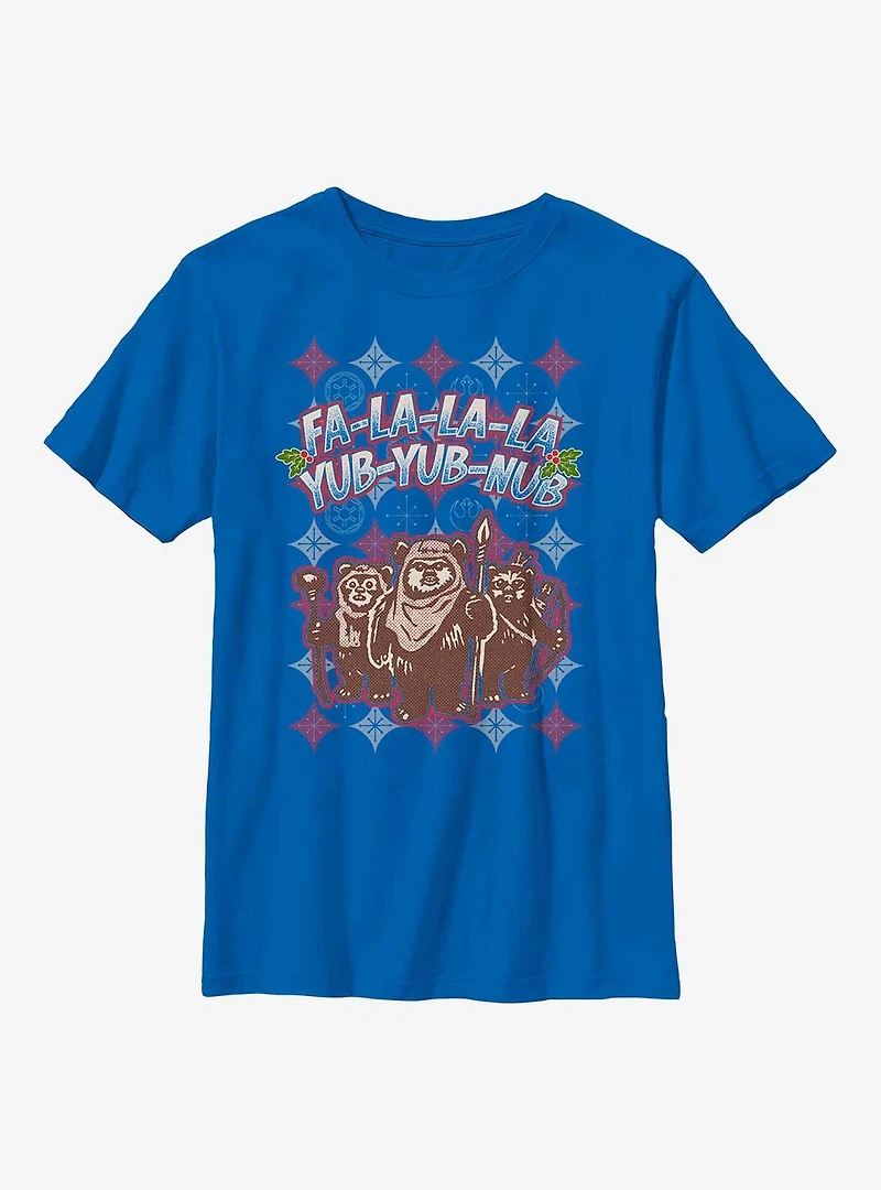 Star Wars Ewok Holiday Festivities Youth T-Shirt