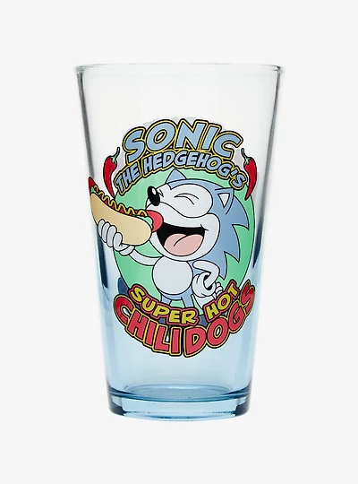 Sonic the Hedgehog Super Hot Chilidogs Pint Glass