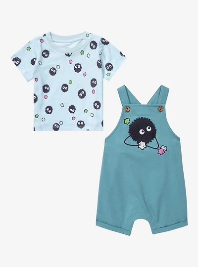 Studio Ghibli Spirited Away Soot Sprite Infant Overall Set - BoxLunch Exclusive