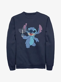 Disney Lilo & Stitch Hanukkah Menorah Sweatshirt
